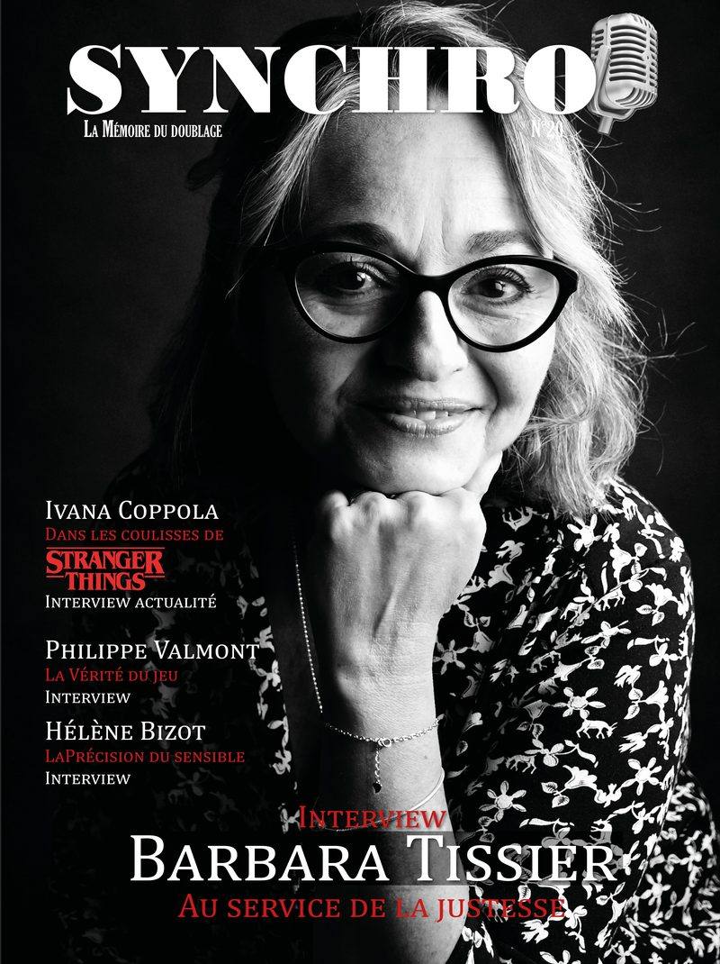 Couverture du magazine Synchro numéro 20, interview de Barbara Tissier
